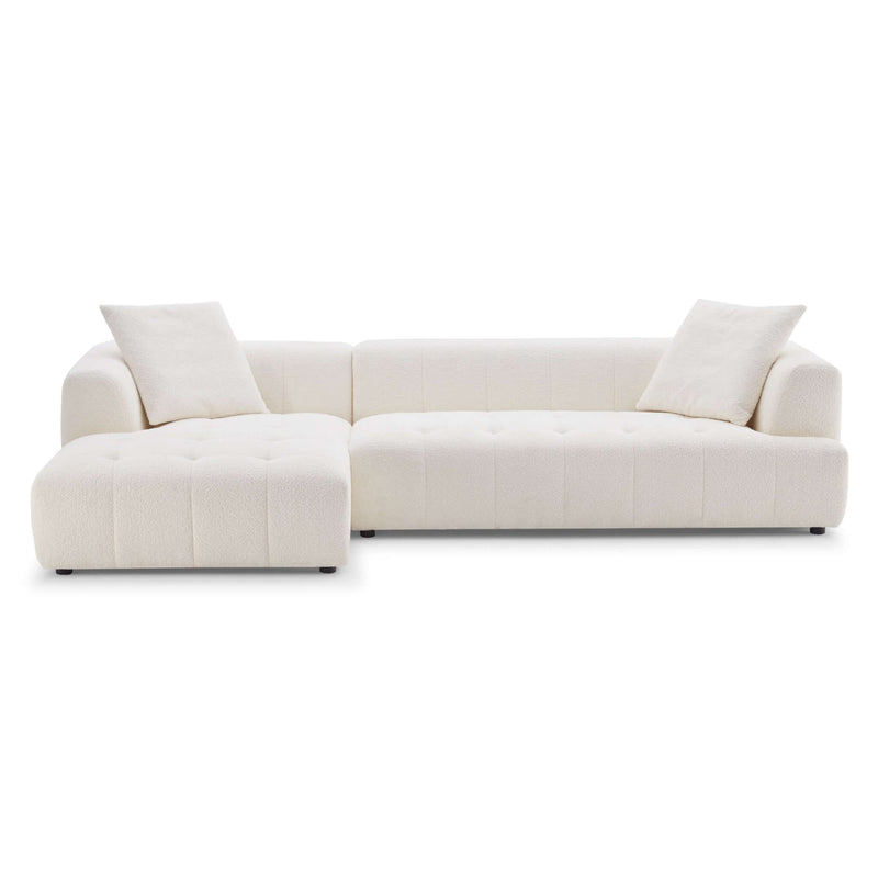 Kaynes Mocha Boucle LAF Sectional