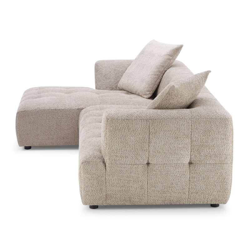 Kaynes Mocha Boucle LAF Sectional