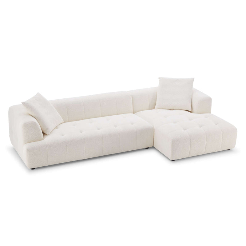 Kaynes Mocha Boucle LAF Sectional