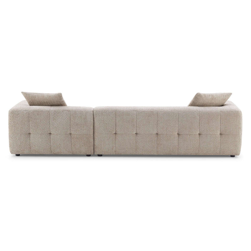 Kaynes Mocha Boucle LAF Sectional