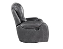 Keily Manual Swivel Glider Recliner, Grey