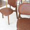 Kelsey Mid-Century Modern Brown Leather Dining Chair (Set of 2)