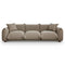 Kely 100'' Mocha Boucle Upholstered Sofa