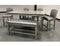 Klina Silver Champagne Counter Height Dining Bench