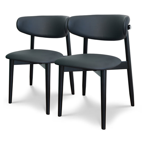 Korbin Dining Chair (Black PU)