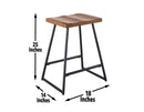 Landon 24″ Backless Counter Stool, Set of 2