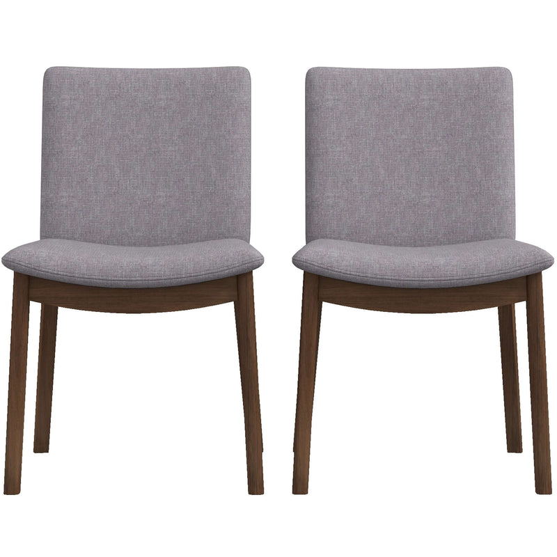 Laura Mid-Century Modern Solid Wood Dining Chair (Set of 2) Dark Yellow Velvet