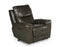 Laurel Dual-Power Leather Recliner, Grey