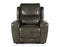 Laurel Dual-Power Leather Recliner, Grey