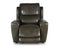 Laurel Dual-Power Leather Recliner, Grey