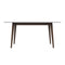 Levi Modern Style Solid Wood Rectangular Dining Kitchen Table Walnut / 47"