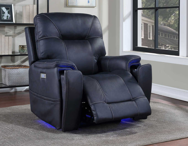 Lexington Triple-Power Media Recliner, Ocean Blue