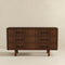 Logan Mid Century Modern Walnut Dresser with 6 Drawers