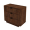 Lola Walnut Nightstand 3-Drawer