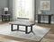 Lucca Gray Marble 3-Piece Table Set