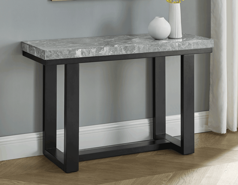 Lucca Gray Marble 3-Piece Table Set