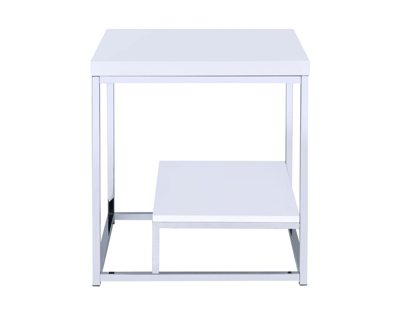 Lucia White 3-Piece Set(Cocktail & 2 End Tables)