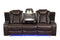 Luz Brown 3 Piece Living Room Set