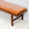 Maddox Tan Leather Bench