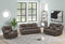 Madrid 3-Piece Chocolate Brown Leather Reclining Living Room Set