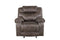 Madrid 3-Piece Chocolate Brown Leather Reclining Living Room Set