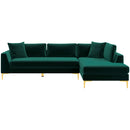 Mano Green Velvet LAF Sectional