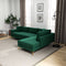 Mano Green Velvet LAF Sectional