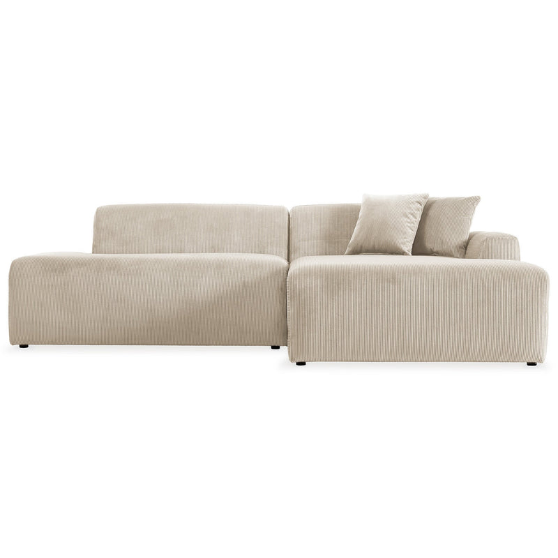 Mar Cream Velvet LAF Sectional