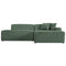 Mar Green Velvet RAF Sectional