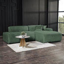 Mar Green Velvet RAF Sectional