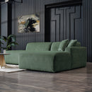 Mar Green Velvet RAF Sectional