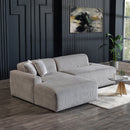 Mar Grey Velvet LAF Sectional