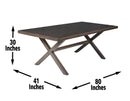 Marina 80-inch Patio Dining Table