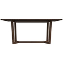 Marina Mid-Century Modern Solid Wood Dining Table in Brown