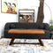 Marley Tan Genuine Leather Bench