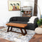 Marley Tan Genuine Leather Bench