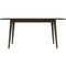 Mary Modern Style Solid Wood Rectangular Dining Kitchen Table Walnut / 47"