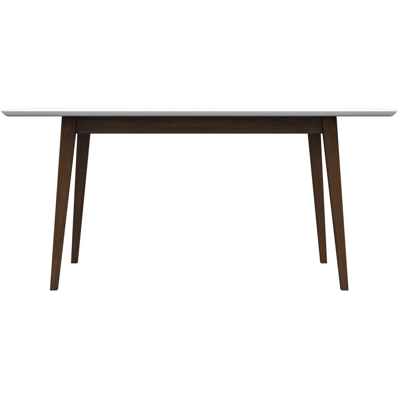 Mary Modern Style Solid Wood Rectangular Dining Kitchen Table Walnut / 47"