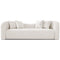 Hana White Boucle Curvy Sofa