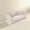 Hana White Boucle Curvy Sofa