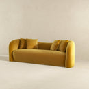 Hana Gold Boucle Curvy Sofa