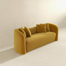 Hana Gold Boucle Curvy Sofa