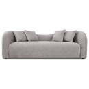 Hana Grey Boucle Curvy Sofa