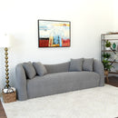 Hana Grey Boucle Curvy Sofa