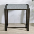 Mazie End Table with Patterned Mirror Top