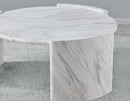 Merino Faux-Marble Round Cocktail Table