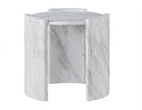 Merino Faux-Marble Round End Table