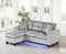 Messi Grey Reversible Sofa Chaise