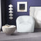 Mira White Velvet Swivel Chair