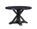 Molly 48-inch Round Dining Table, Black